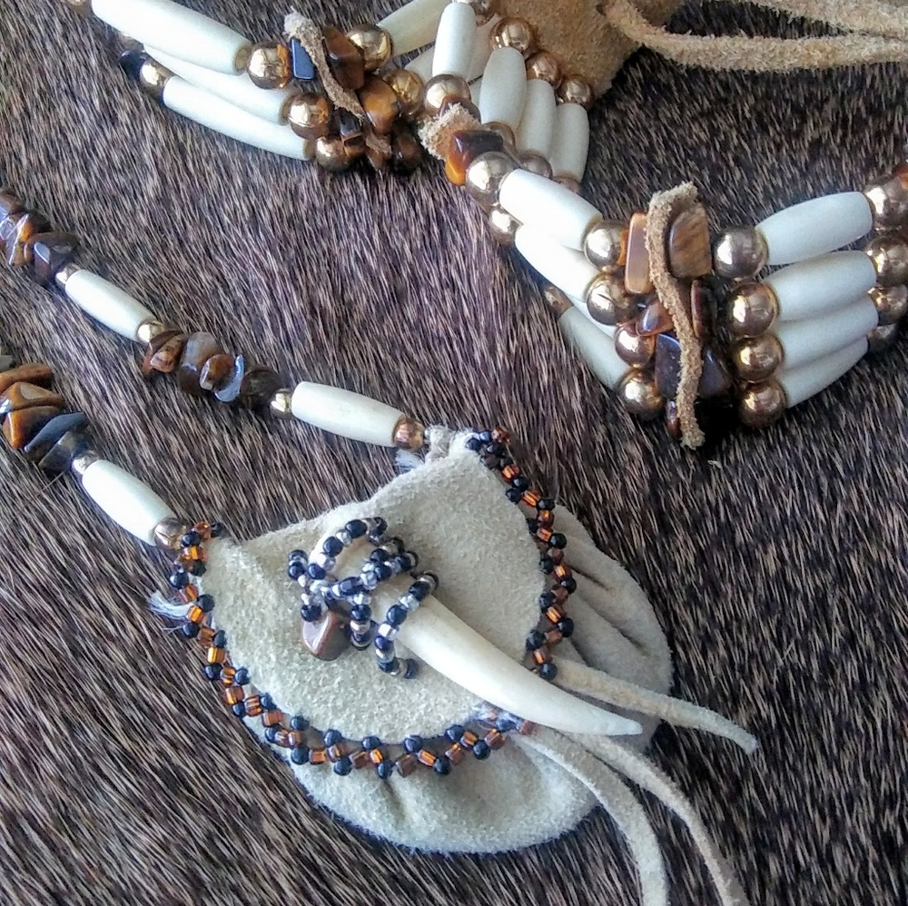 3 Piece Vintage Set Native Jewelry!